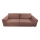 Folding three-seater sofa with a storage space RONDA red