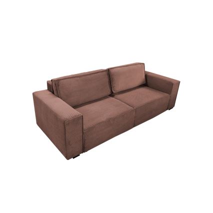 Folding three-seater sofa with a storage space RONDA red