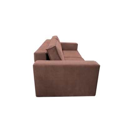 Folding three-seater sofa with a storage space RONDA red