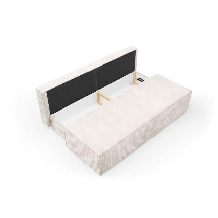 Folding three-seater sofa with a storage space TERAMO beige