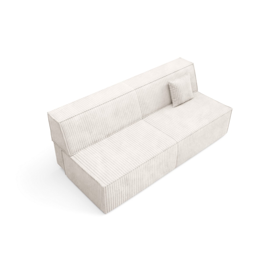 Folding three-seater sofa with a storage space TERAMO beige