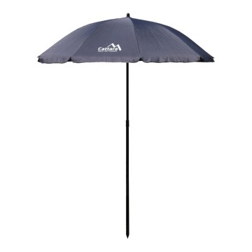 Folding tilting parasol d. 1,8 m grey