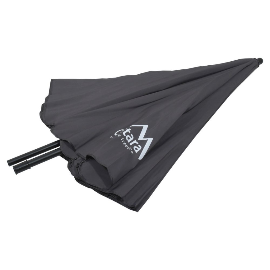Folding tilting parasol d. 1,8 m grey
