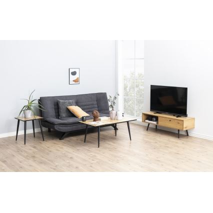 Folding two-seater sofa AIRI dark grey