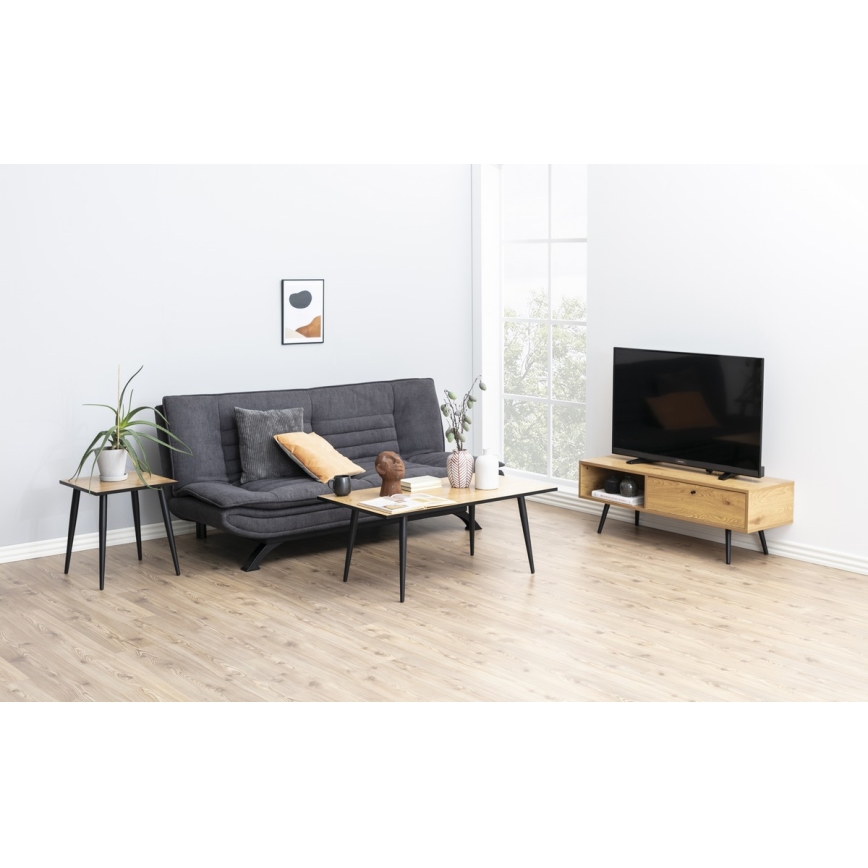 Folding two-seater sofa AIRI dark grey