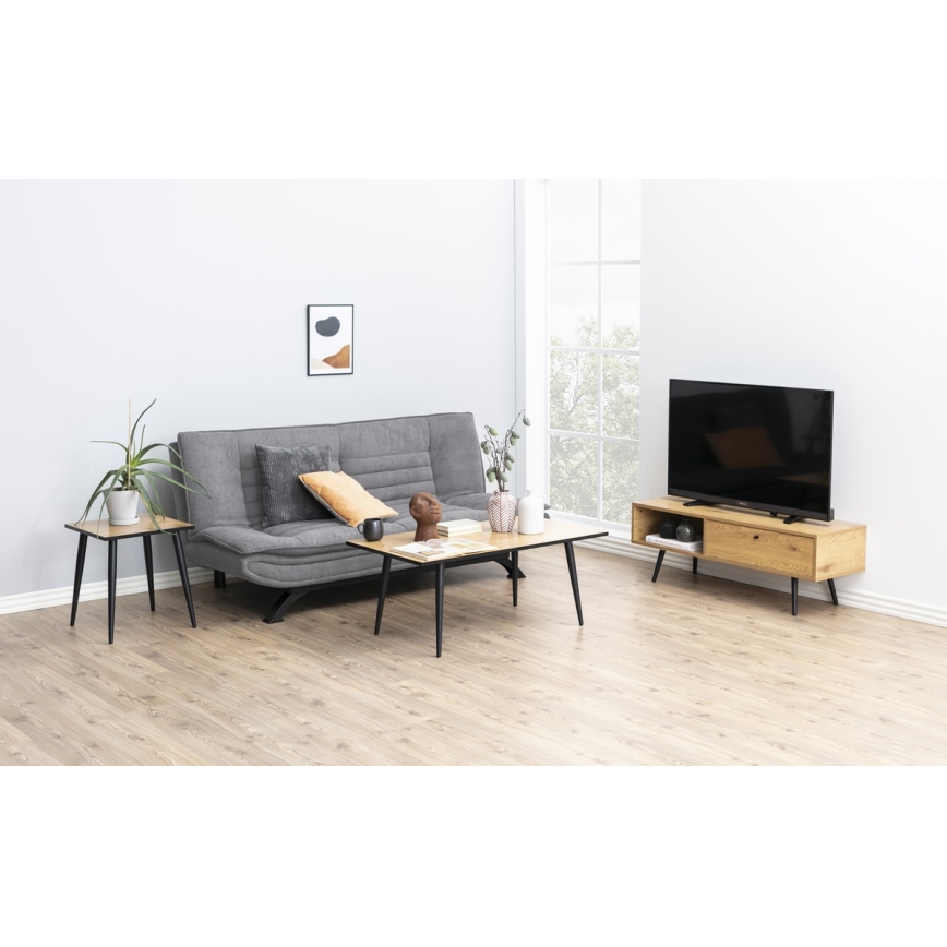 Folding two-seater sofa AIRI grey