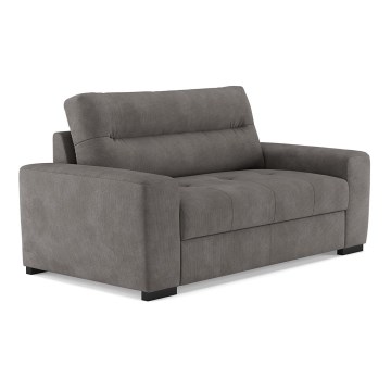 Folding two-seater sofa COMO grey