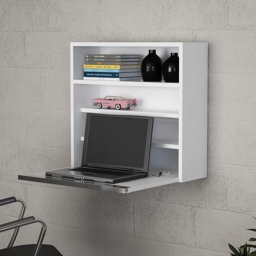 Folding work table VIOLIN 63,6x60 cm white