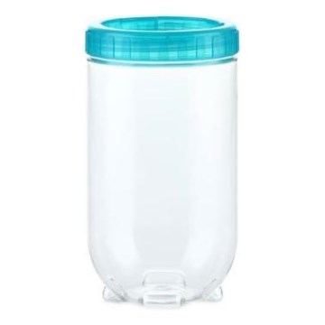 Food container INTERLOCK 0,5 l turquoise/clear