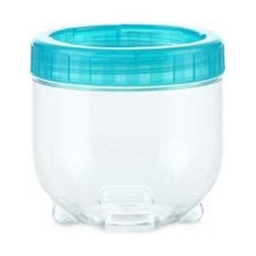 Food container INTERLOCK 0,5 l turquoise/clear