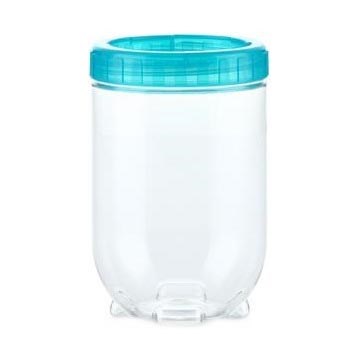 Food container INTERLOCK 0,7 l turquoise/clear