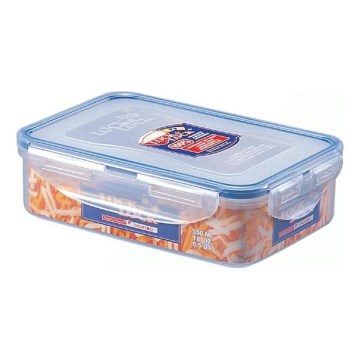 Food container LOCK 0,5 l blue/clear