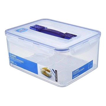 Food container LOCK 6,5 l blue/clear