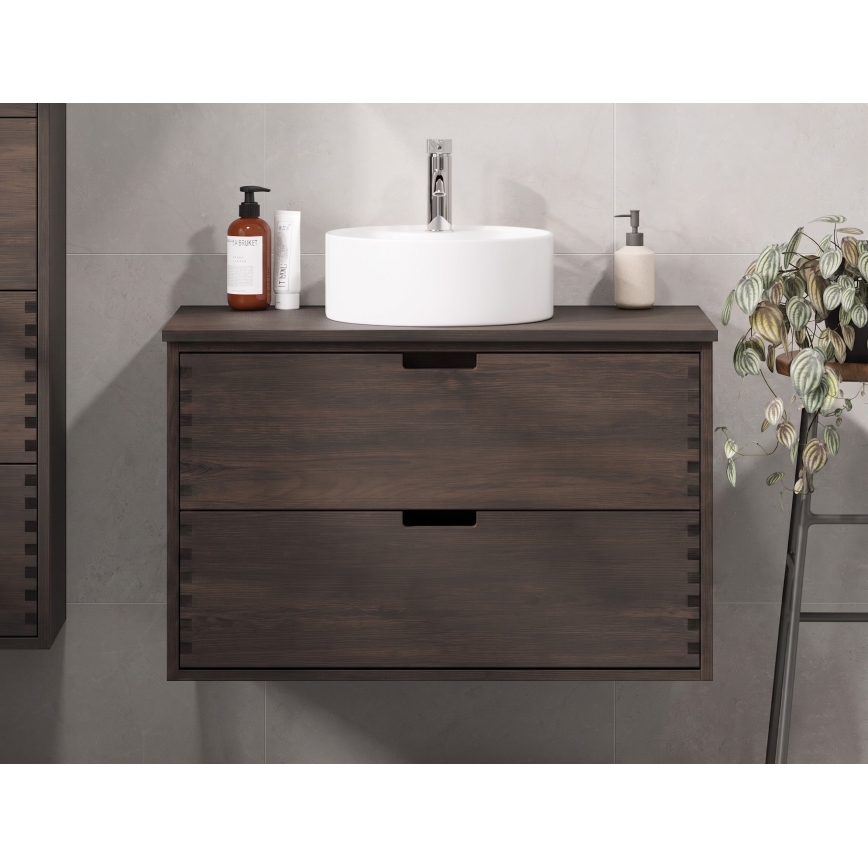 FOREST 100 cm Vanity Top, Brown/Oak