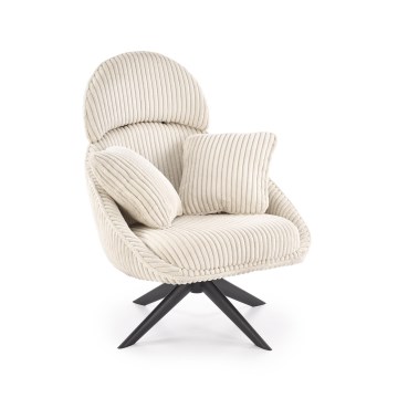 FORTE Swivel Armchair, Cream