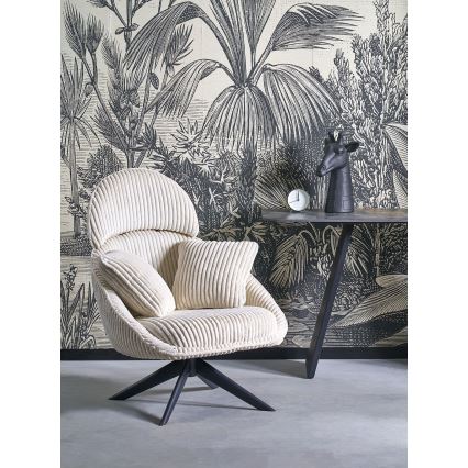 FORTE Swivel Armchair, Cream