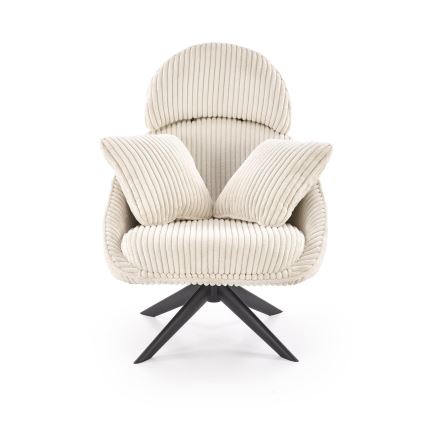 FORTE Swivel Armchair, Cream