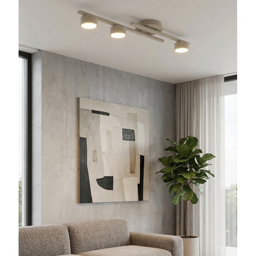 FRAGMENT Ceiling Light 3x GX53/12W/230V, Beige