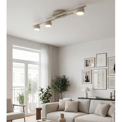 FRAGMENT Ceiling Light 3x GX53/12W/230V, Beige