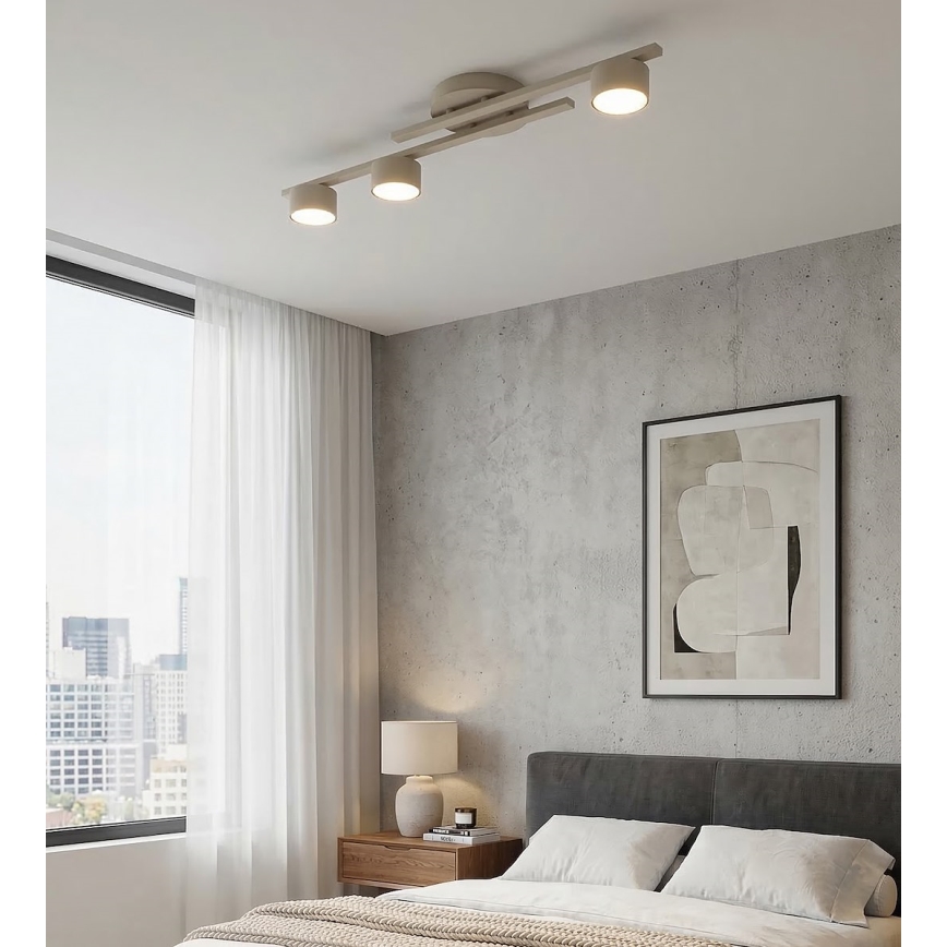 FRAGMENT Ceiling Light 3x GX53/12W/230V, Beige