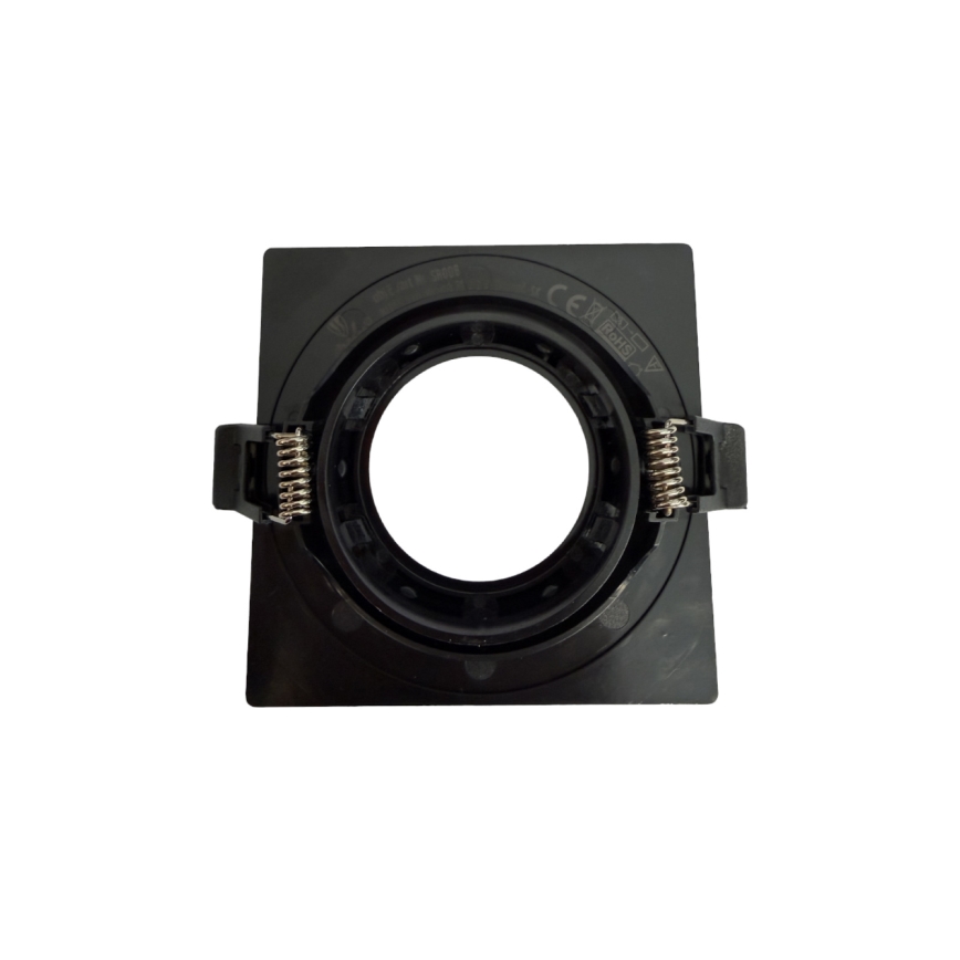 Frame for GU10 recessed downlight, 9x9 cm, black