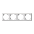 Frame for switches 4P white