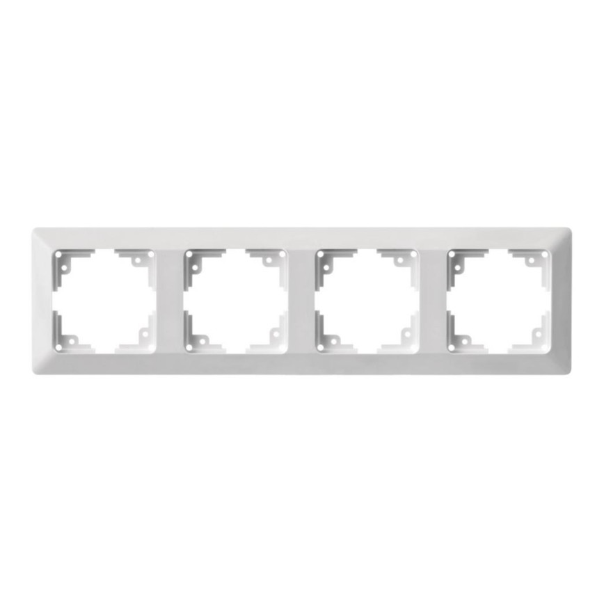 Frame for switches 4P white