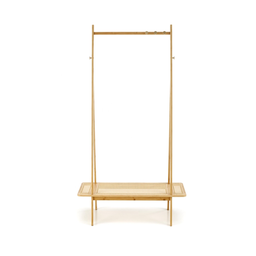 Freestanding coat rack 168x68 cm LEGNO rattan