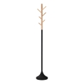 Freestanding coat rack 176x28 cm black/beige