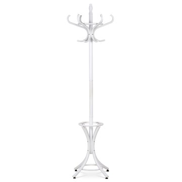 Freestanding coat rack 49x188 cm white