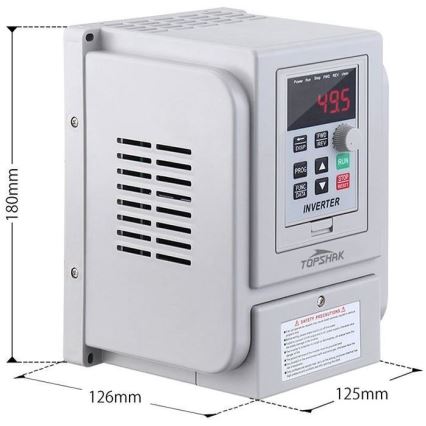 Frequency converter for three-phase motors 230V/12A