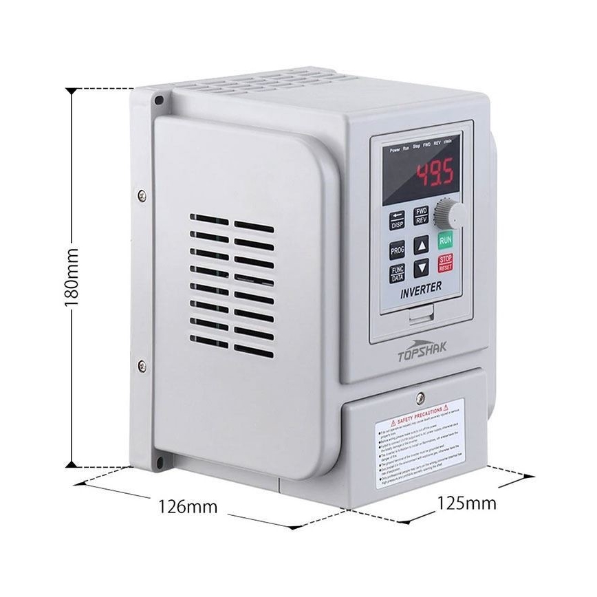 Frequency converter for three-phase motors 230V/12A