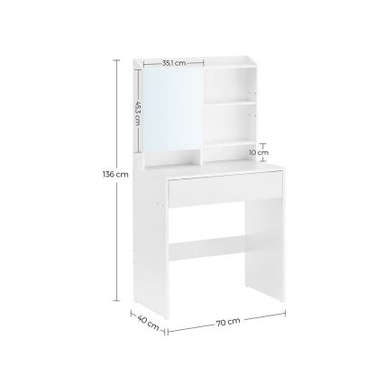 FREYA White Vanity Table