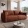 FRIDA Fold-Out 2-Seater Sofa, Brown
