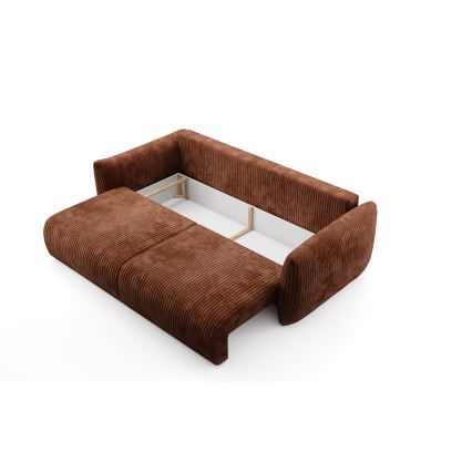 FRIDA Fold-Out 2-Seater Sofa, Brown