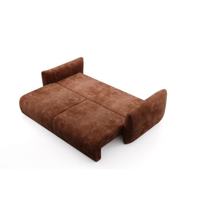 FRIDA Fold-Out 2-Seater Sofa, Brown