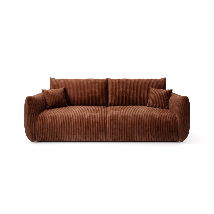 FRIDA Fold-Out 2-Seater Sofa, Brown
