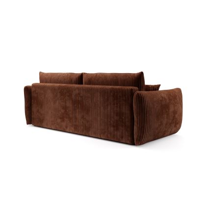 FRIDA Fold-Out 2-Seater Sofa, Brown