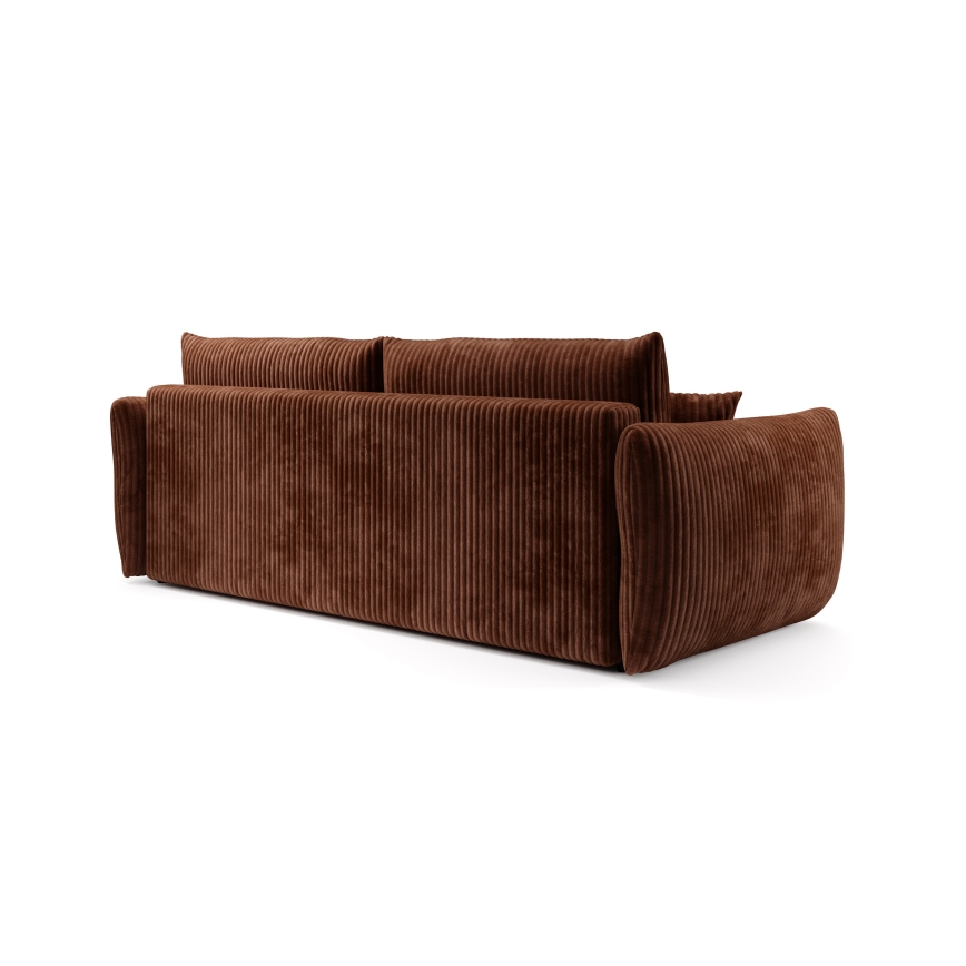 FRIDA Fold-Out 2-Seater Sofa, Brown