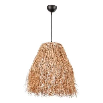 FRINGE cord-hung pendant 1xE27/40W/230V raffia