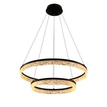 FROZI LED Cable Pendant Light, 38W, 230V, Ø 60 cm, Black