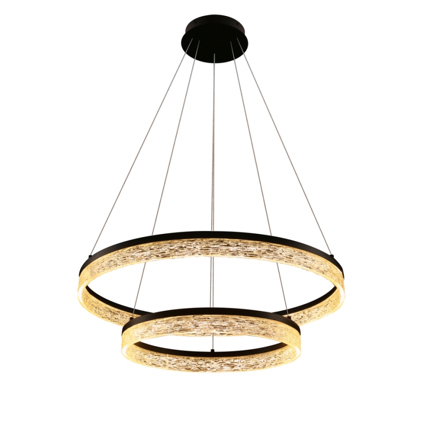 FROZI LED Cable Pendant Light, 38W, 230V, Ø 60 cm, Black