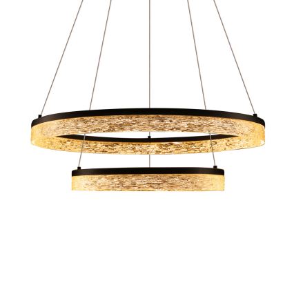 FROZI LED Cable Pendant Light, 38W, 230V, Ø 60 cm, Black