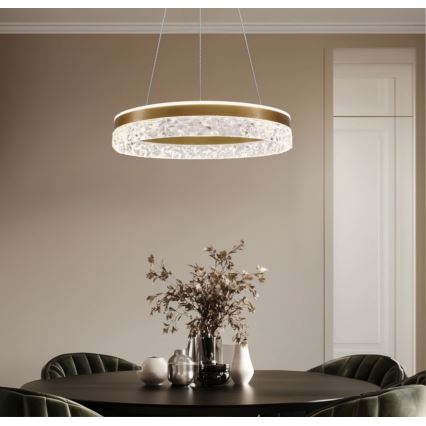 FROZI LED Pendant Light 32W/230V, 50 cm Diameter, Gold