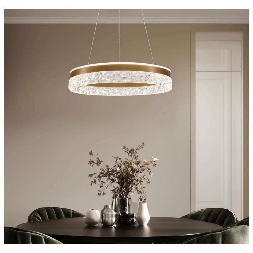 FROZI LED Pendant Light 32W/230V, 50 cm Diameter, Gold