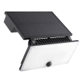 FUJI LED Floodlight with Sensor and Solar Panel, 8W, 3.7V, 2000 mAh, IP44