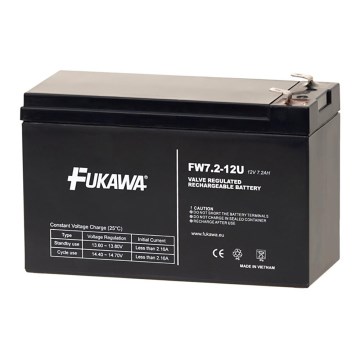 FUKAWA FW 7.2-12 F2U - Lead-acid battery 12V/7.2Ah/faston 6.3 mm