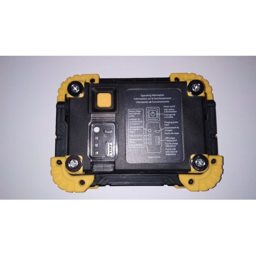 Fulgur 34004 - LED Rechargeable floodlight with a power bank LED/17W/4400 mAh IPX4