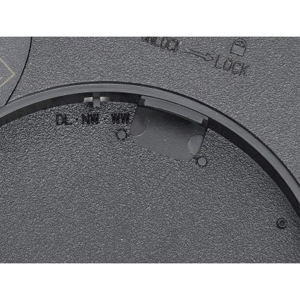 Fulgur 42362 - LED Ceiling light NOMY LED/24W/230V 3000/4000/6000K IP40 d. 30 cm black