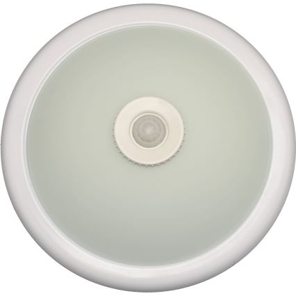 Fulgur s-22941 - DARINA ceiling light with motion and dusk sensor 2xE27/40W/230V, Ø 30 cm, white